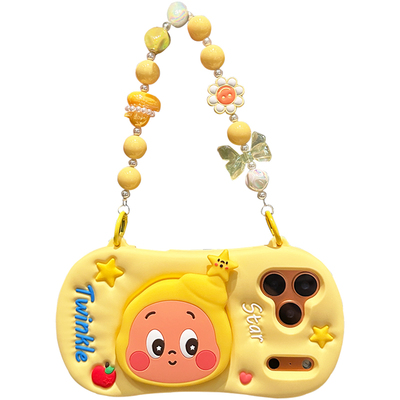 lizardhill 超火软硅胶星星人适用苹果17promax手机壳新款16pro女iphone15斜挎可背带挂绳14pro支架13超好看