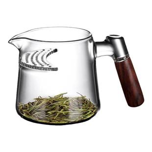 加厚高档月牙带茶漏过滤网一体玻璃茶壶泡绿茶器分茶杯公道杯茶具