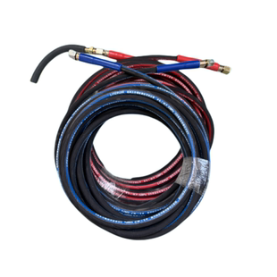 高压钢丝氧气管乙炔丙烷管焊割枪气割软管焊炬煤气管耐磨防烫胶管