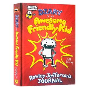 小鬼头日记精装英文原版 Diary Of An Awesome Friendly Kid 罗利杰斐逊日记 桥梁章节书 课外读物 搭小侦探内特 罗利杰斐逊历险记