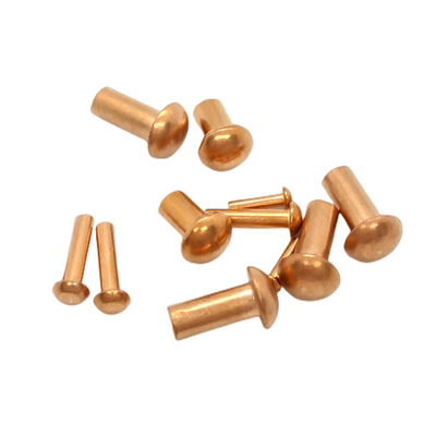 GB867半圆头紫铜铆钉实心1.5-8