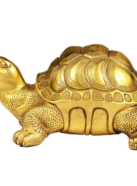 铜千年乌龟长寿抓周礼饰品摆件