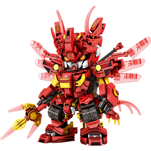 十二生效动物益智拼装机甲积木玩具儿童男女孩子礼物拼图2026新款