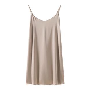 吊带睡裙女夏季冰丝背心睡衣裙子薄款夏天仿真丝绸性感夏款连衣裙