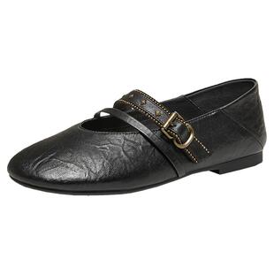 TATA他她艺术家平底鞋真皮玛丽珍鞋女鞋休闲单鞋2026新款XTT02AQ6