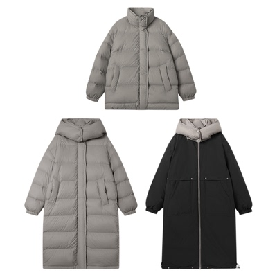 THESOONG/多种穿法 定制高克重90白鹅绒锁保暖羽绒服8053