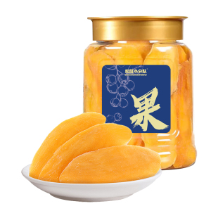 芒果干新鲜大片厚切水果干蜜饯果脯儿童休闲零食500g/罐