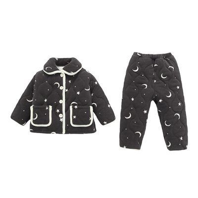 2025年冬季新款男童家居服套装