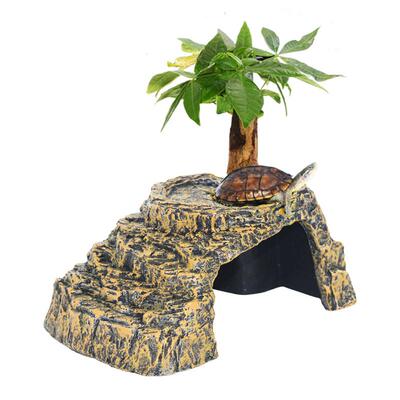 乌龟专用晒台躲避屋石头洞穴