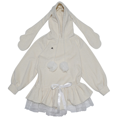 daytoday天使耳朵毛绒连衣裙