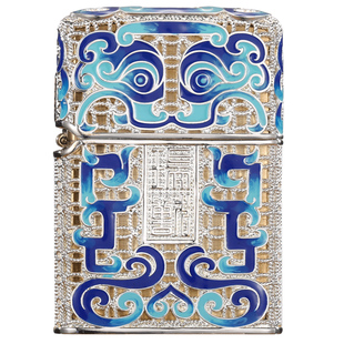 zippo打火机珐琅彩镀金祥云瑞兽正版高档收藏级送礼男士煤油芝宝