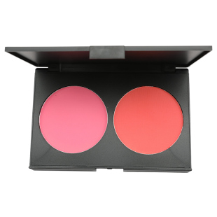 舞台妆专用腮红化妆师双色戏曲粉橘色卡梅拉彩妆儿童演出面部胭脂