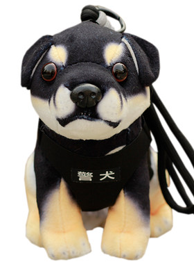 仿真警犬狗狗挂件车饰包包吊饰