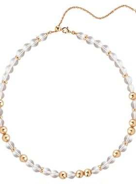 RCRetroChic果壳晶石双珠项链