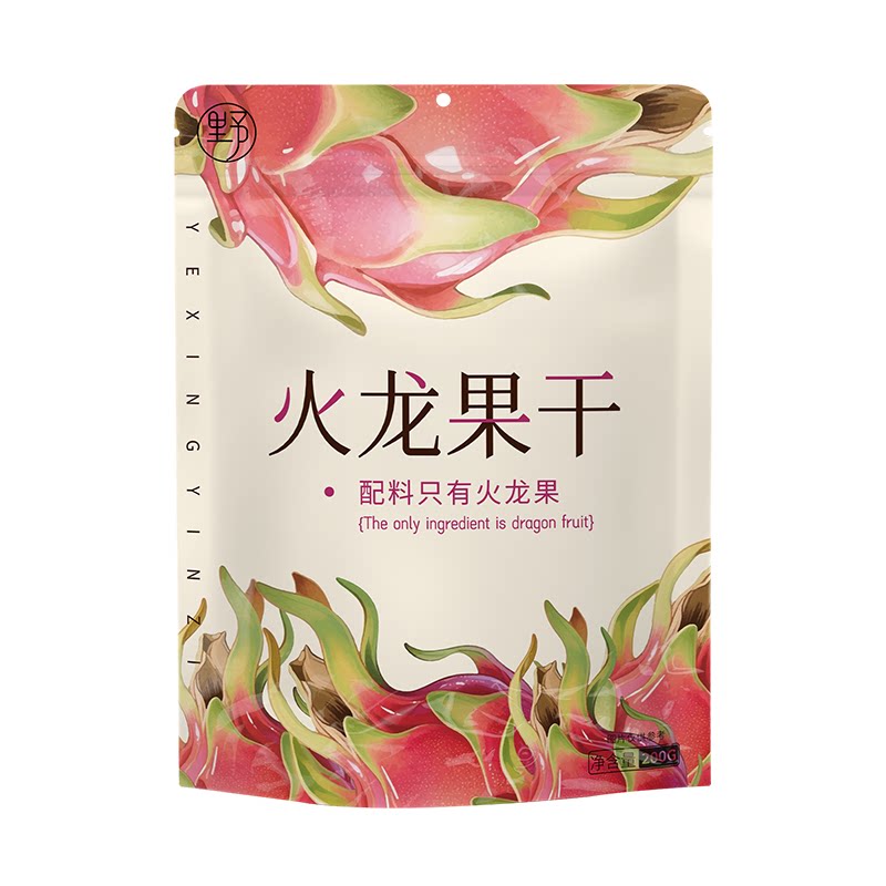 野性因子红心火龙果干新鲜整片原切独立包装食孕妇泡水天然零食
