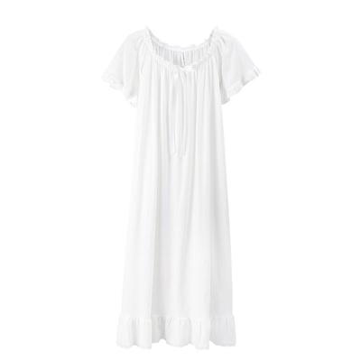 短袖睡衣芬腾纯棉仙女裙性感夏季