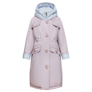 3QR儿童羽绒服女童中长款2025新款洋气男童中大童加厚两面穿外套