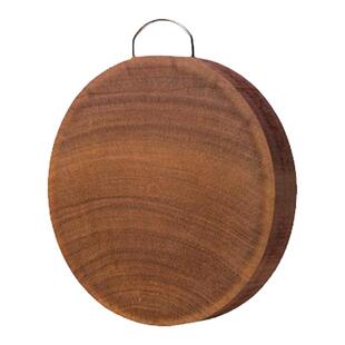 进口铁木切菜板实木砧板圆形菜墩加厚整木大小号厨房家用案板防霉