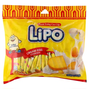 LIPO进口面包干独立包装独立包装休闲零食大包装300G新日期