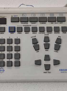 PELCO KBD200A FULL-FUNCTION, FIXED/VARIABLE SPEED, PAN/TILT/