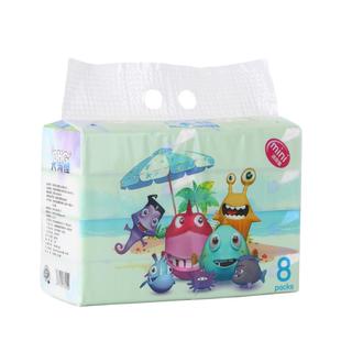 大海怪抽纸新包装8连包60抽实惠家庭装mini抽纸5层无香味