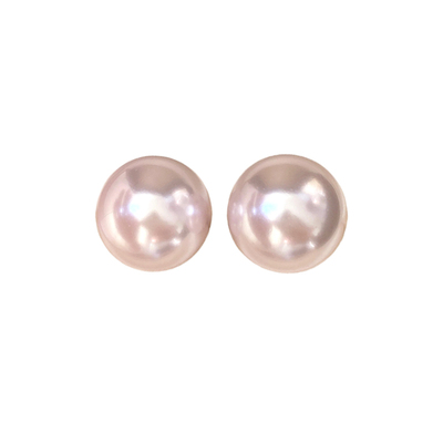 西大班澳母贝曼塔玫瑰珍珠耳钉女