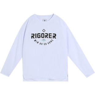 准者投篮服长袖T恤男秋季新款篮球训练跑步速干宽松印花运动上衣