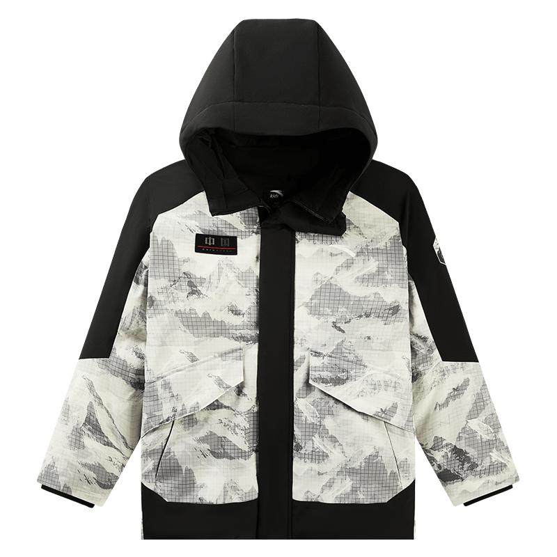 安踏冰甲羽绒|六度芯安踏男童热返科技2025年冬季铂晶羽绒厚外套