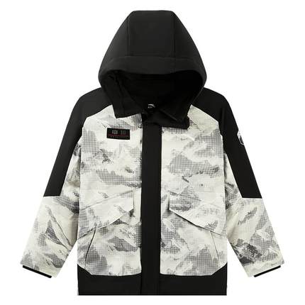 安踏冰甲羽绒|六度芯安踏男童热返科技2025年冬季铂晶羽绒厚外套