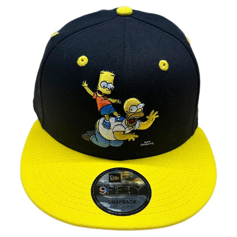 NEW ERA x 辛普森卡通鸭舌男儿童棒球遮阳防晒大头围加深棒球帽