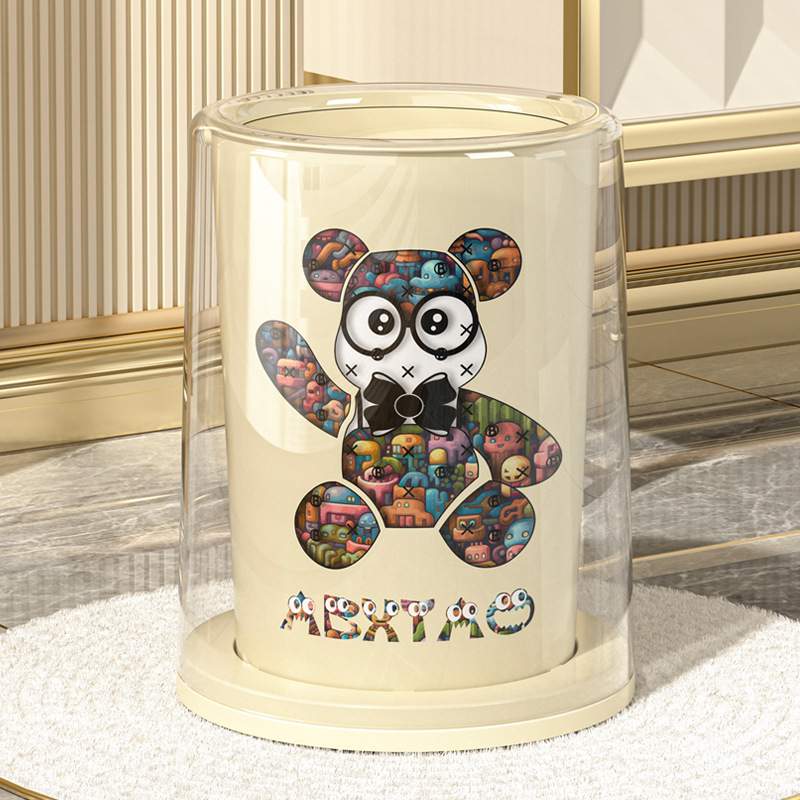 垃圾桶家用大容量无盖圆形客厅双层桶办公桶厨房收纳宿舍清洁卧室