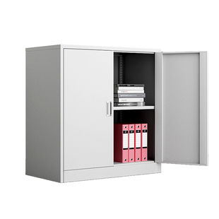 钢制办公室文件铁皮柜档案资料柜矮柜财务凭证柜抽屉带锁储物柜子