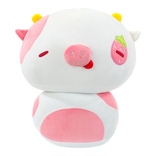 可爱草莓奶牛猪玩偶水果猪公仔娃娃儿童抱枕毛绒玩具女孩生日礼物