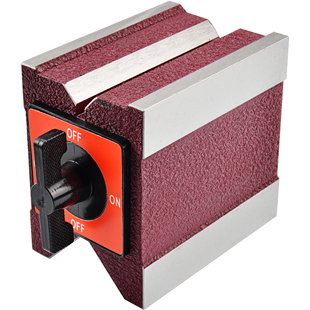 磁性V型块三角台磁力V型台划线用V形铁7K线切割磁铁v形块12K