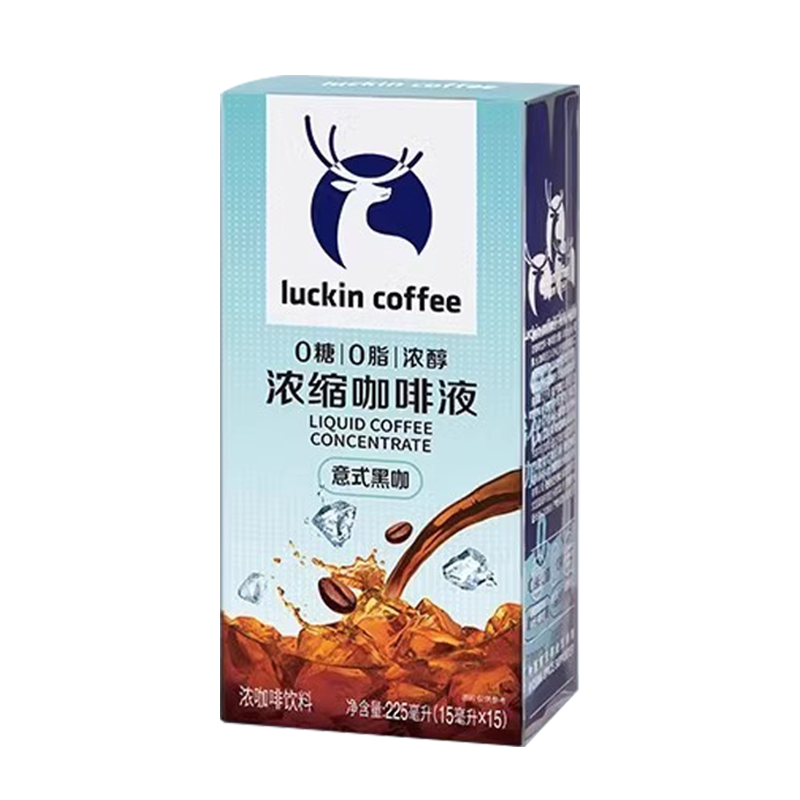 瑞幸浓缩咖啡液黑咖生椰0糖0脂