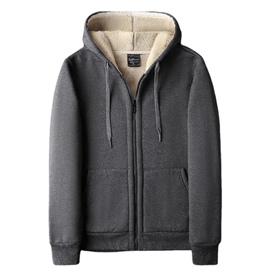 吉普加绒加厚卫衣男冬季保暖大码