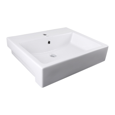 toto埋入式方形陶瓷单孔洗手盆