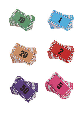棋牌室专用筹码卡加厚麻将筹码卡打牌用筹码积分卡磨砂防水筹码卡