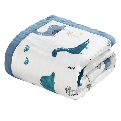 初生婴儿纯白色纱布浴巾