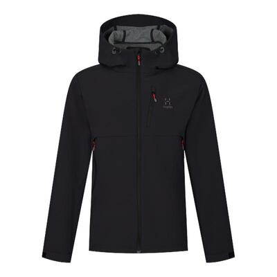 Haglöfs火柴棍Softshell Hood男子户外运动徒步登山连帽软壳外套