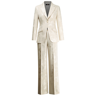 2026新款春秋高端粉色西装套装女