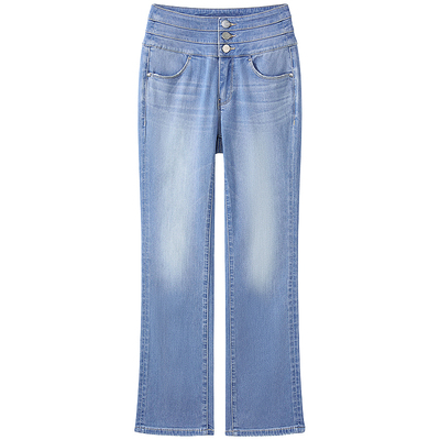 MissSixty三环高腰微喇叭牛仔裤