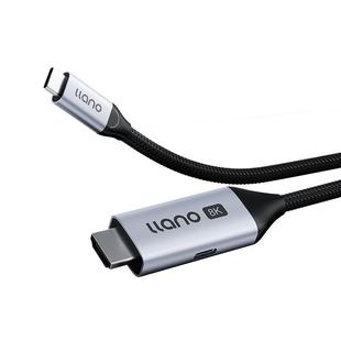 绿巨能typec转hdmi线8K手机连接电视机电脑显示器数据线typc笔记本ipad安卓平板外接投影仪4K转换高清投屏线