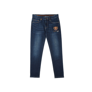 【刺绣图案】Raidy Boer/雷迪波尔男装烫钻皇冠修身牛仔裤6010-54