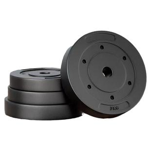 哑铃片杠铃片通用包胶大小孔配重片举重健身器材哑铃配件特价清仓