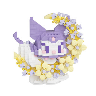 花前月下萌宠积木微小颗粒拼装儿童玩具玉桂狗库洛米拼图生日礼物