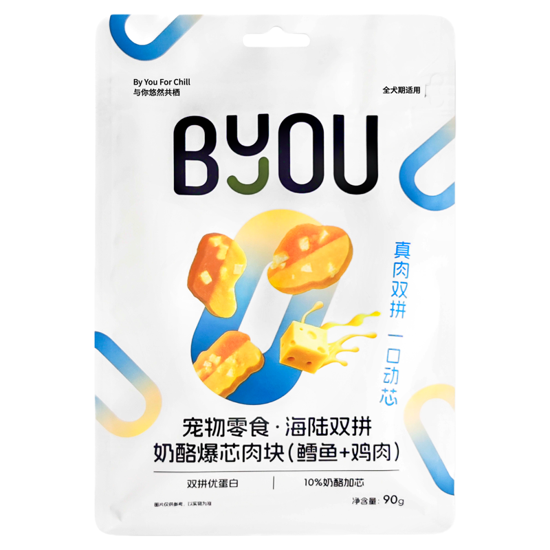 BYOU海陆双拼奶酪肉块高蛋白零食
