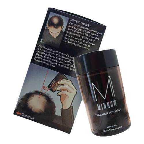 Minnow浓密发宝家用纤维素30秒增发解决头脱发假发美发粉补发爆款