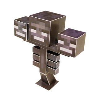 送工具苦力怕恶魂凋零末影人狼狗骷髅骑士我的世界纸模型手工制作