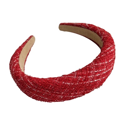 红色新年小香风发箍女